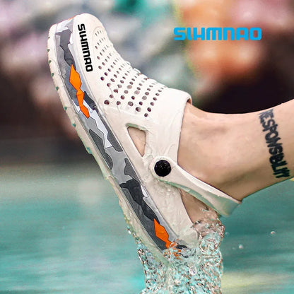 2025 Summer Outdoor Beach Casual Sandals, Lightweight and Breathable Household Shoes, Anti Slip and Breathable Fishing Slippers