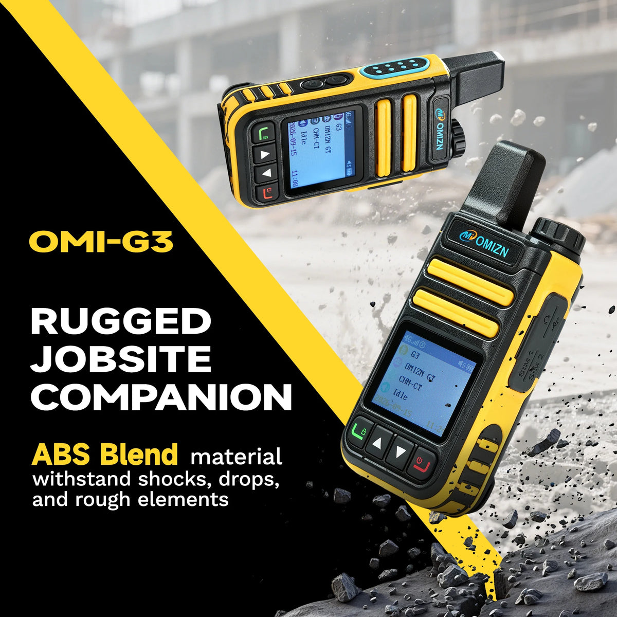 OMIZN Walkie Talkie 4G Global Signal Radio 5000 Km POC Radios Long Range Camping Waterproof IP65 Portable Distance Calling G3
