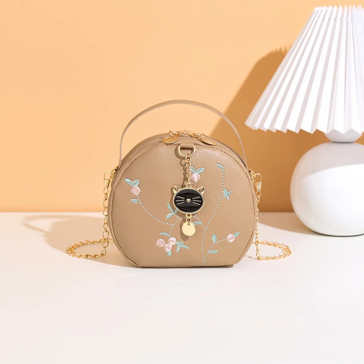 Circular Designer Fashion Women Shoulder Bag Leather Women's Messenger Crossbody Bags Ladies Purse Female Round Bolsa Handbag