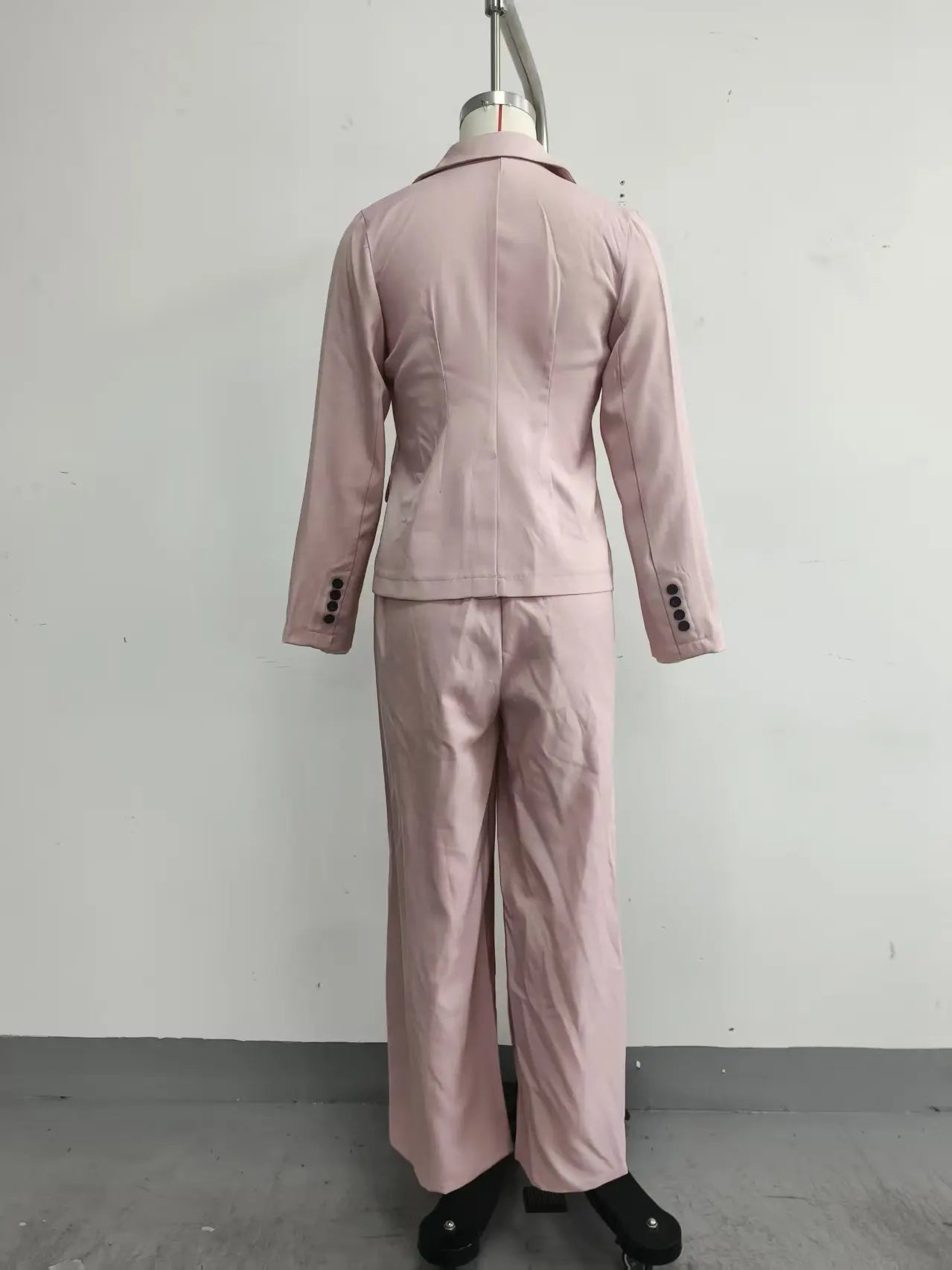 Autumn New Women's Long-sleeved Suit Shirt 2-piece Set Fashion Pocket Suit Collar Slim Temperament Female Office Trousers Suit