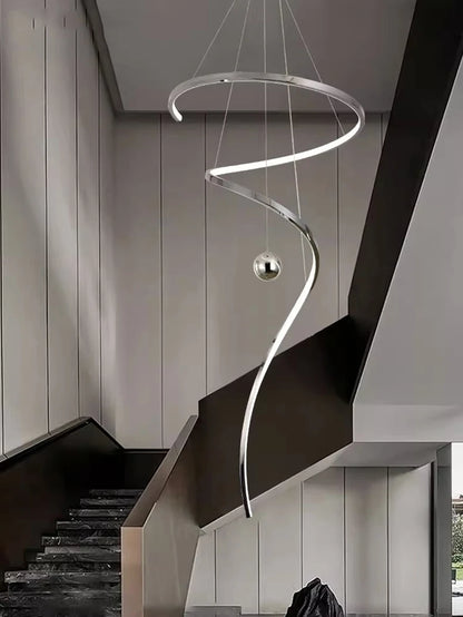 Modern home decor led lights pendant light lamps forstaircase Chandeliers for living room hanging light indoor lighting