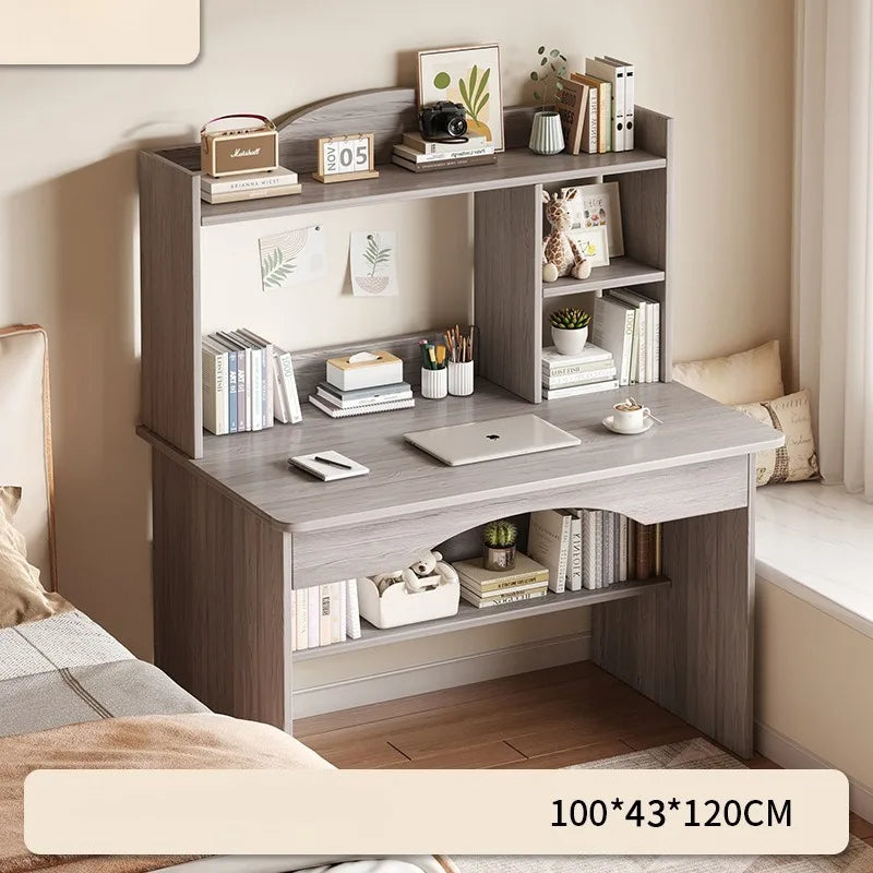 Home Desk Bookcase Integrated Simple Desktop Student Study Table Bedroom Dresser Locker Computer Desk