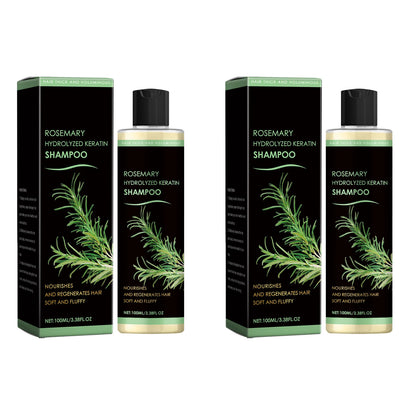 Rosemary Oil Shampoo Hair Growth Prevent Hair Loss Volumizing Hydrolyzed Keratin Nourishing Moisturizing Deep Clean Scalp Care