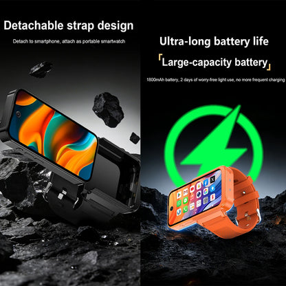 PG999 Max Android 12 4G Smart Watch Phone MT6762 Octa Core 3.97" HD Detachable Screen Dual Sim Dual Standby WIFI GPS Smartwatch