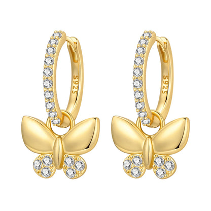 Original 925 Sterling Silver Heart Vintage Luxury Earrings Fashion 18K Gold Hoop Earrings for Women Piercing Jewelry Aretes 2026