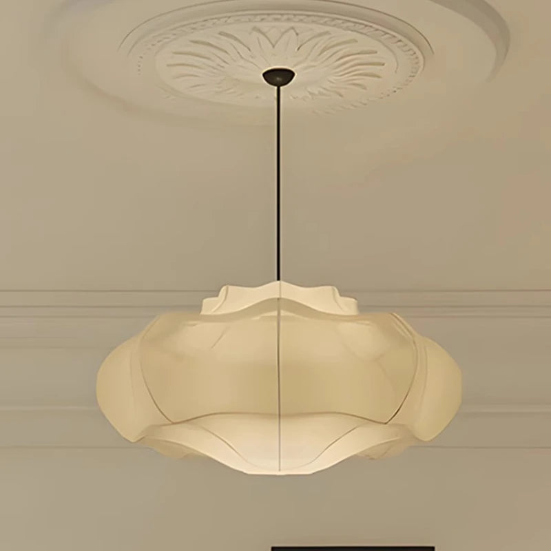 Japanese Wabi-sabi Fabric Art Decorative Pendant Lights LED E27 Silk Hanging Lamps Living/Tea Room Bedroom Restaurant Study Cafe