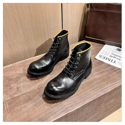 Genuine Leather Men Boots Plus Size Style Boots Soft Leather Ankle Shoes
