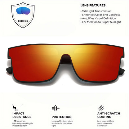 2PCS Classic Fashion Square Sunglasses - Patterned Temples, UV400 Unisex for Cycling, Running & Travel