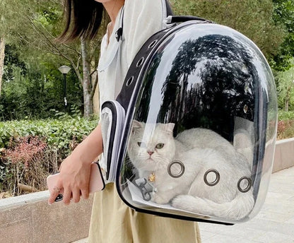 Transparent Breathable Portable Space Capsule Pet Carrier Backpack for Dog Cat Carrying Transport Bag
