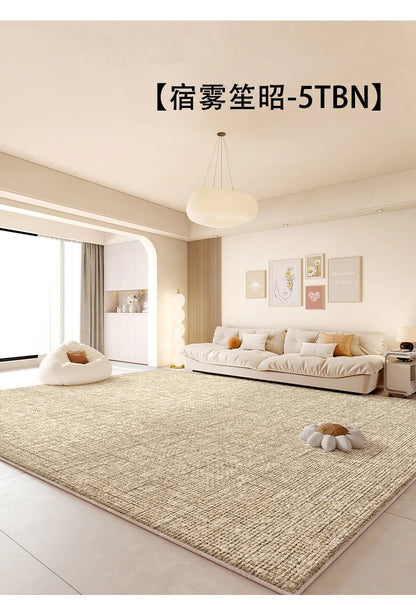 Cream Style Living Room Decoration Rug Light Luxury Rugs for Bedroom Fluffy Soft Cloakroom Carpet Household Washable Floor Mat