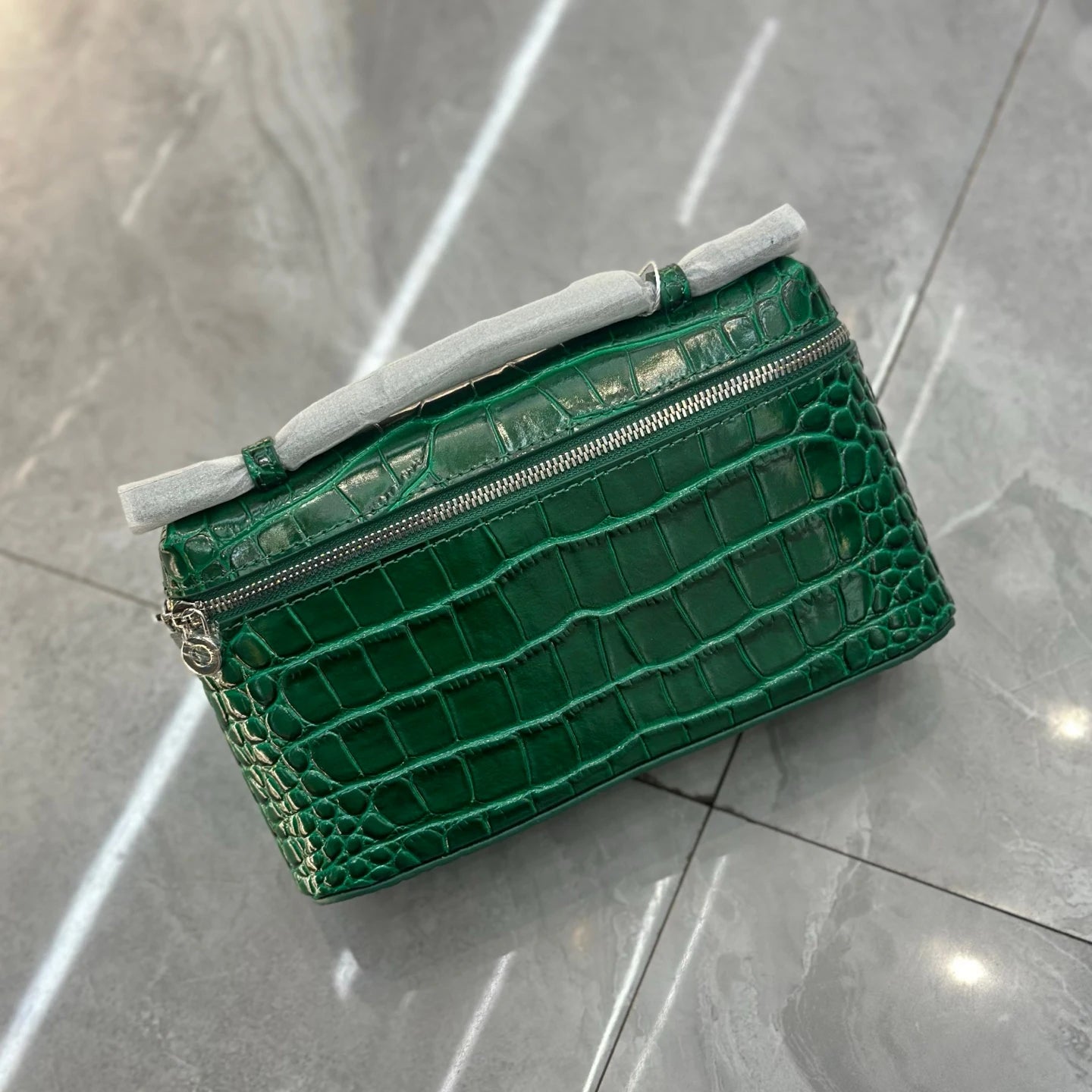Shoulder Bag Handbag women Luxury Women's Crocodile Embossed Mobile Phone Handbag Brand New LP19 Genuine Leather Mini Small size
