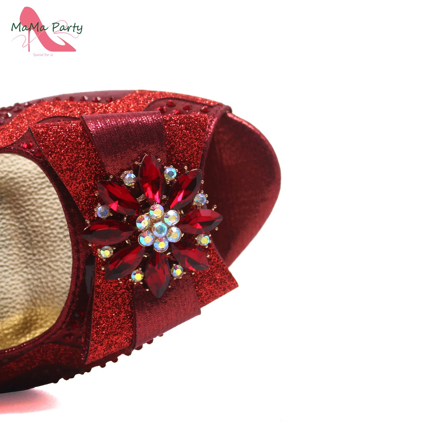 Golden Elegant Ladies Shoes Matching Bag Set Slingbacks Peep Toe Low Heels Fashion New Design Italian for Wedding