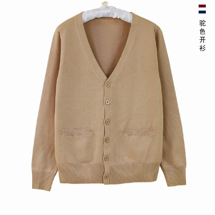 Japanese JK Uniform Cardigan Class Uniform British Student School Uniform Knitted Sweater