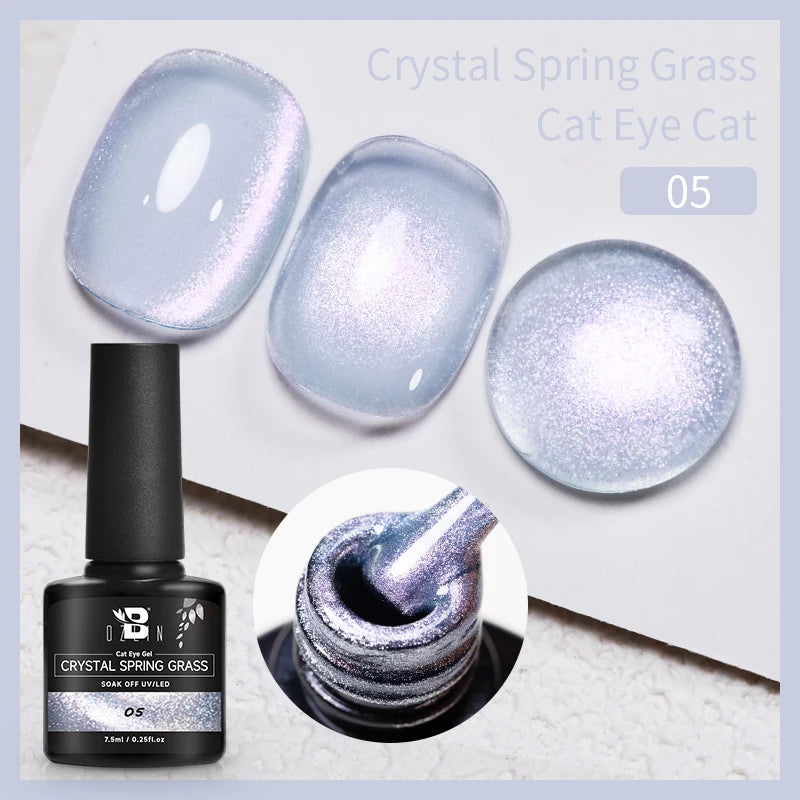 AWStorG 7.5ml Starlit Chameleon Cat Magnetic Gel Nail Polish Double Colors Semi Permanent UV Gel Varnish Need Black Base