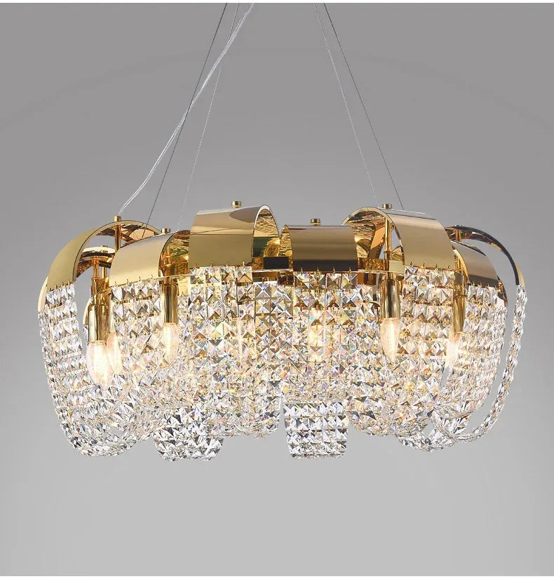 2025 New Home DecorationPendant Lights Luxury Crystal Living Room Chandelier Bedroom Pendant Lamp Ceiling Light  Indoor Lighting