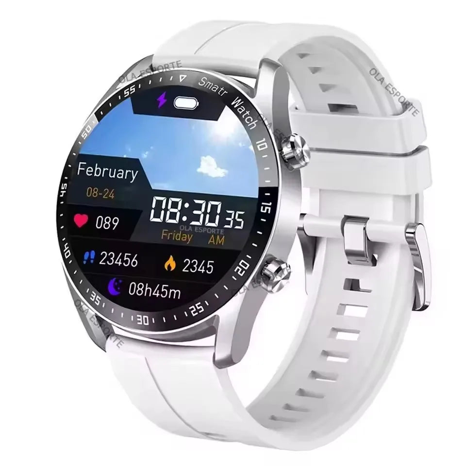 2025 NFC Bluetooth Call Smart Watch Men Full Screen GPS Sports Bracelet Waterproof ECG Health Monitor SmartWatch for IOS Android