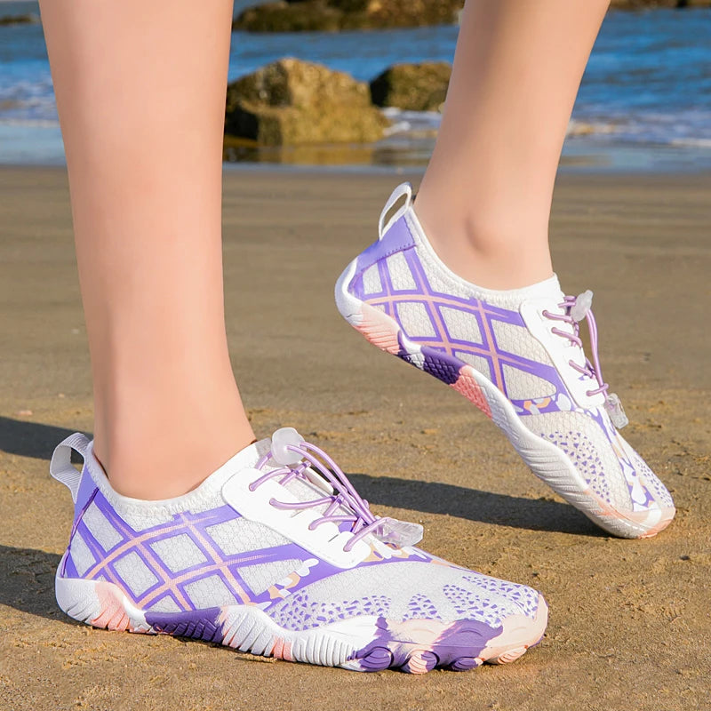 Couple Sandals Quick Dry Beach Barefoot Water Shoes Summer Outdoor Multi-Functional Boating Surfing Five-finger Wading Sneakers