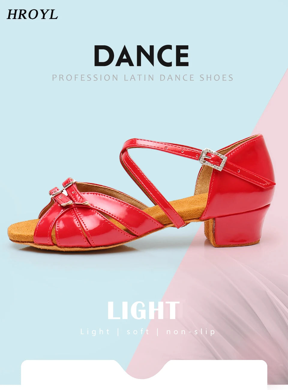 Children Dance Shoes for Girls Women Ballroom Latin Shoes Ladies Modern Tango Dancing Performance Shoes Salsa Sandals 3.5CM Heel