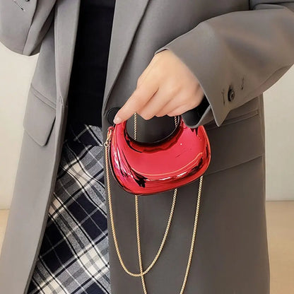 Fashion Acrylic Clutch Bags Elegant Small Handbags Portable Handle Wrist Bag for Women