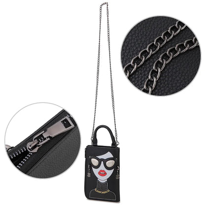 Sexy Lady Face Purses and Handbags for Women Fashion Designer Chain Shoulder Bag Party Clutch Funky Female Crossbody Bags 2022