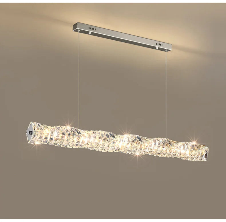 Luxury K9 Crystal Chandelier Dimmable Ceiling LED Pendant Lights Home Living Room Bedroom Indoor Atmosphere Decorative Lighting