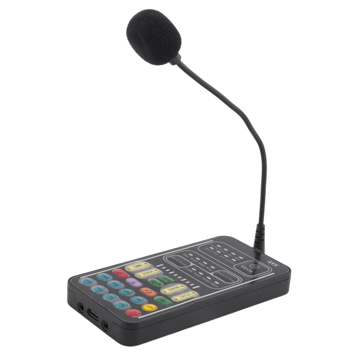ABSY Voice Changer Handheld Microphone Voice Changer with Sound Multifunctional Effects Machine for Phone/Xbox/Switch (i9)