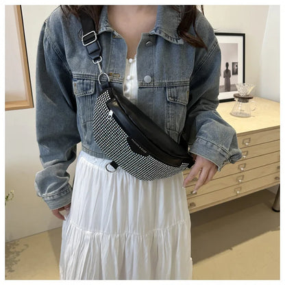Fashion Luxury Women's Chest Bag For Travel, Wide Strap Crossbody Shoulder Bags Designer Fanny Pack Ladies Waist Bag