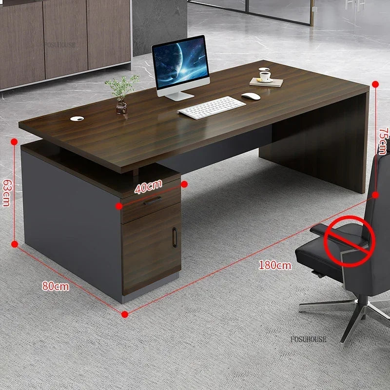 Study Room Single Computer Desk  Office Furniture Nordic Designer Staff Office Desks Nordic Simple Boss Training Office Desk GZ