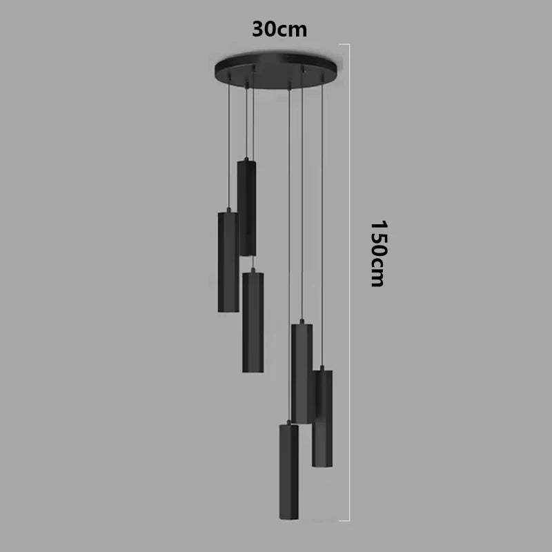 Modern home decor led lights pendant light lamps forstaircase Chandeliers for living room hanging light indoor lighting
