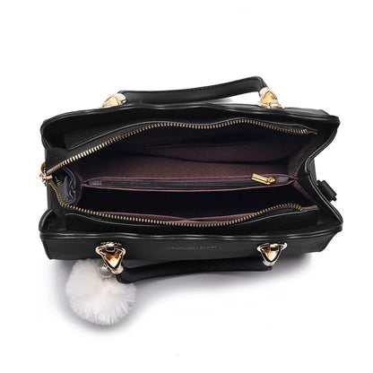 Yogodlns Women Handbags Ladies Large Tote Bag Female Square Shoulder Bags Bolsas Femininas Sac PU Leather Hairball Crossbody Bag