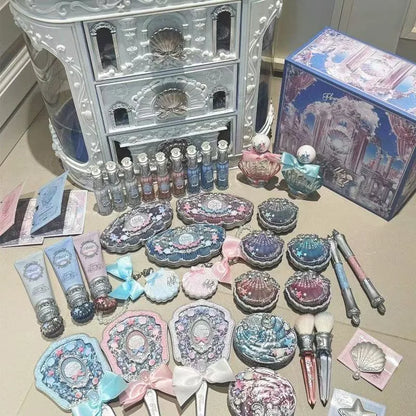 Flower Knows All In One Makeup Sets Gift Box Perfume Blush Cream Matte Lipstick Highlighter Full Kit De Maquillaje