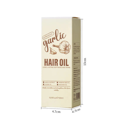 Garlic Hair Growth Oil 100ML Hair Regrowth Serum For Thinning Hair, Scalp Root Care, Anti Hair Loss, Fuller Thicker Hair Unisex