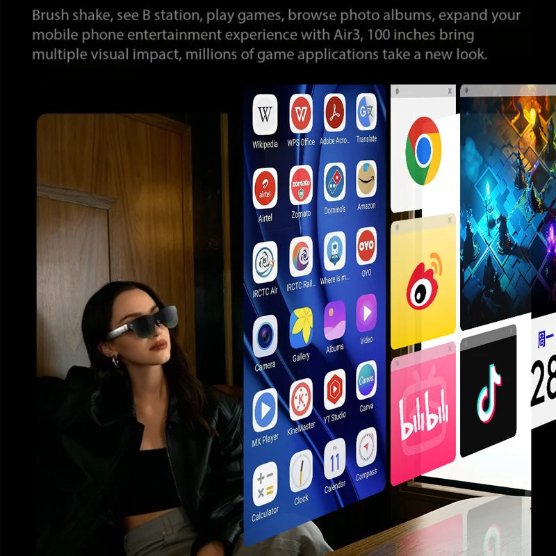 Rayneo Air 3 smart AR glasses HD viewing portable screen 120Hz1080P high refresh