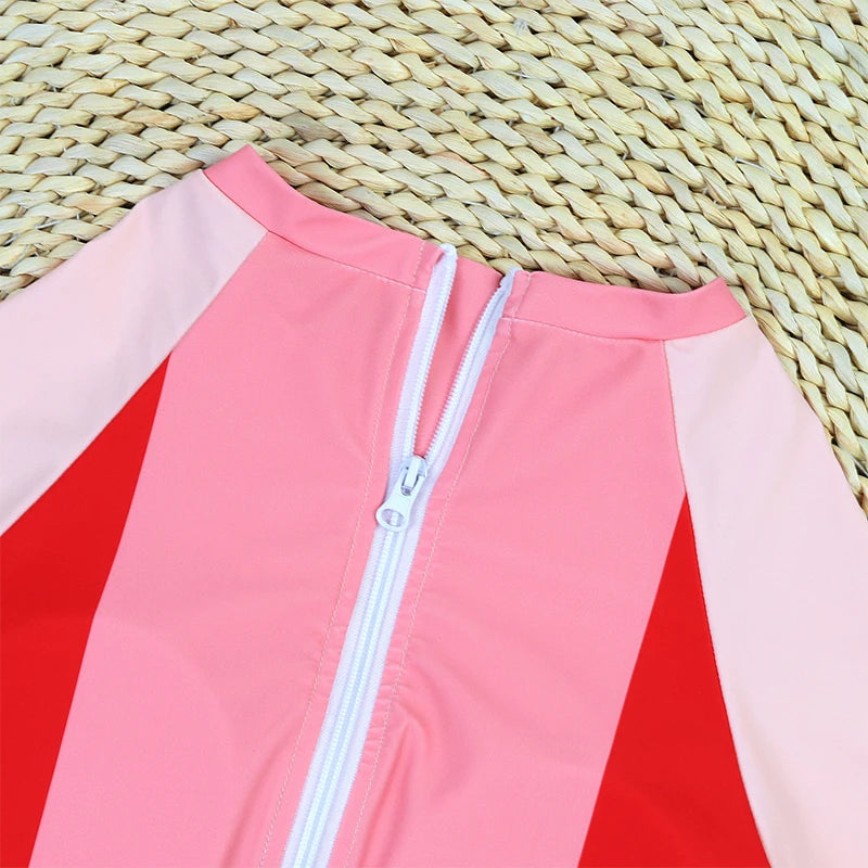 MUOLUX Rash Guard 2024 Long Sleeve One Piece Women Swimsuits Swimwear Female Monokini Uv Sun Protectio Zipper Sport Bathing Suit