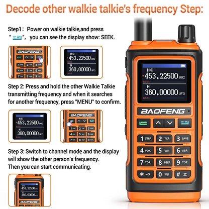 Baofeng UV-17pro Max Air Band Walkie Talkie Draadloze Kopieerfrequentie Lange Afstand Type-C Noaa Am Draagbare UV-5R  Ham Tweewe