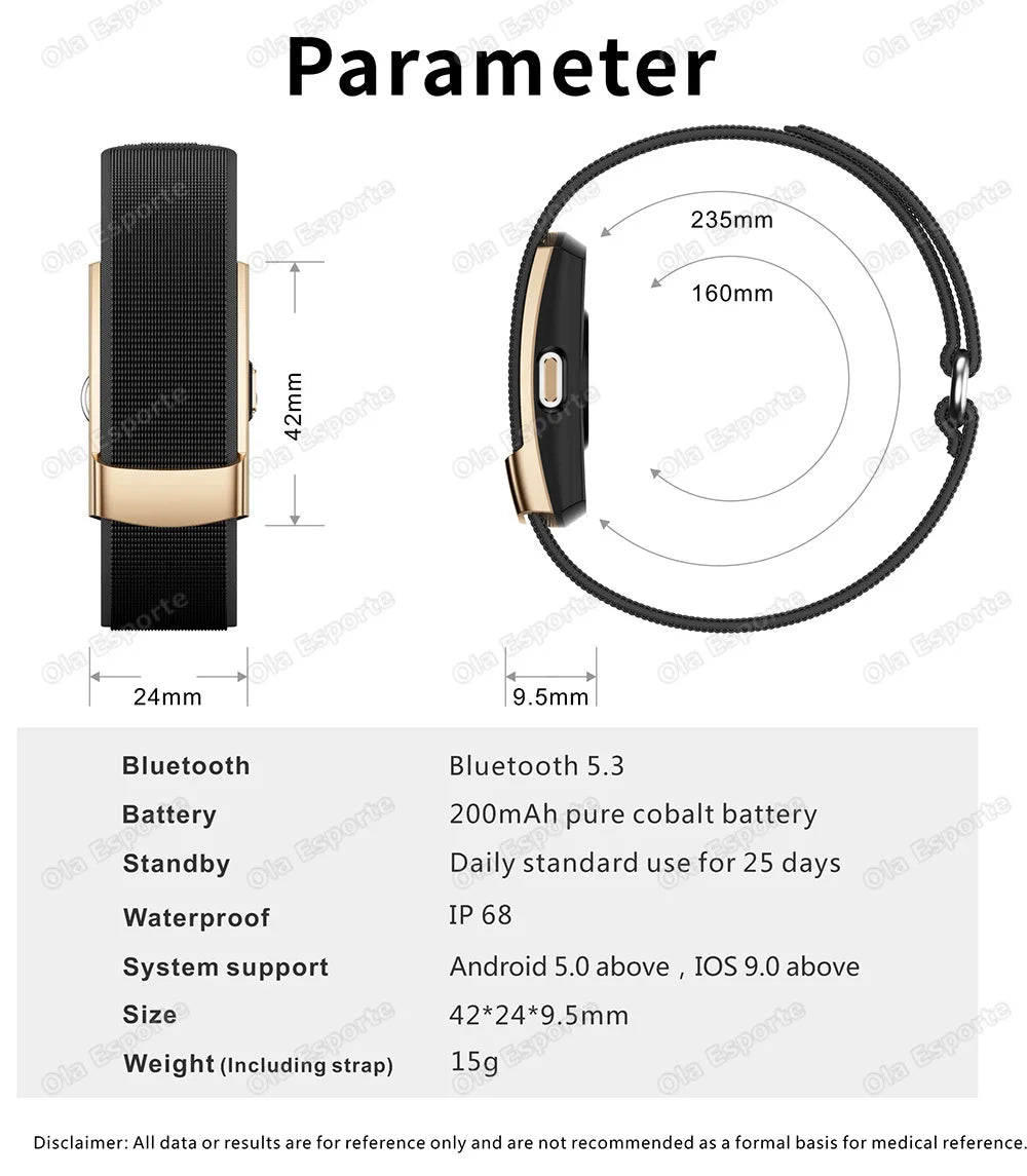 2026 Health Smart Bracelet Heart Rate Blood Oxygen Monitor Pedometer Sport Fitness Electronic Bracelet Men Women Smartwatch Hw12