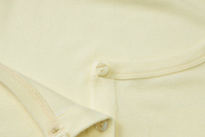 Hugcitar Fashion Square Collar Solid Long Flare Sleeve Buttons Sexy Crop T-Shirt Top Fall Women Outfit Streetwear Party Festival