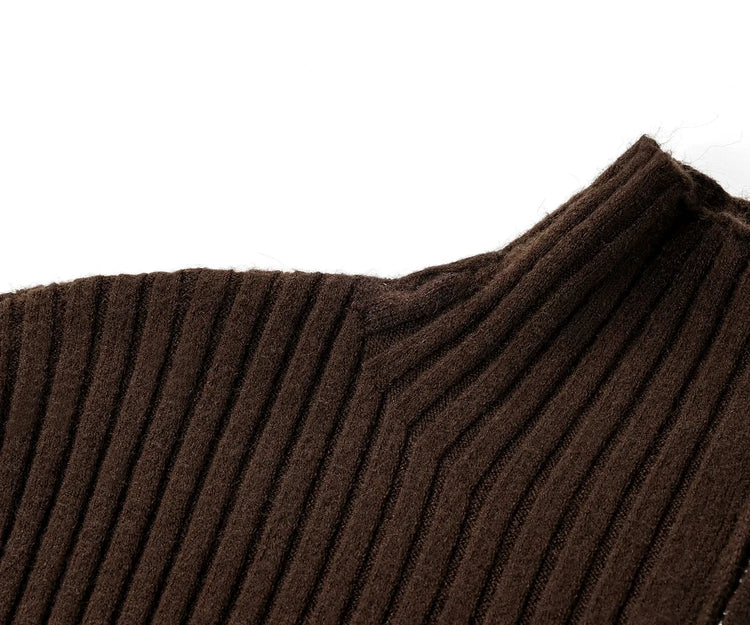 2026 Women's Autumn Winter Knit Cardigan Versatile Office Slim Flattering Cropped Zip-Up Sweater Korean Long Sleeve Outerwear
