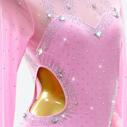 Latin Dance Stage Costume Womens Evening Party Dress Competition Girls 2026 Ballroom Dancewear Suit Female Sport American Outfit