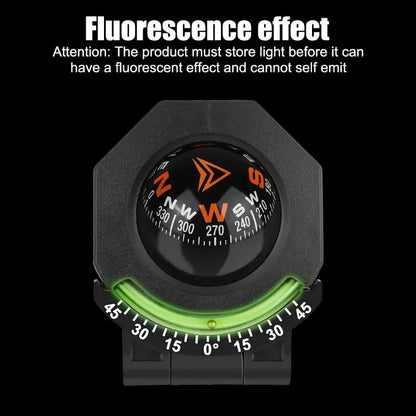 Car Dashboard Foldable Compass Spherical  Mount for Accurate Direction Long Road Travel