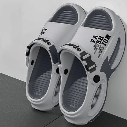 Men Fashion Sport Slippers Indoor Outdoor Sandals Beach Flip Flop Thick Sole Male Slides Summer Non-Slip Men Shower Slippers