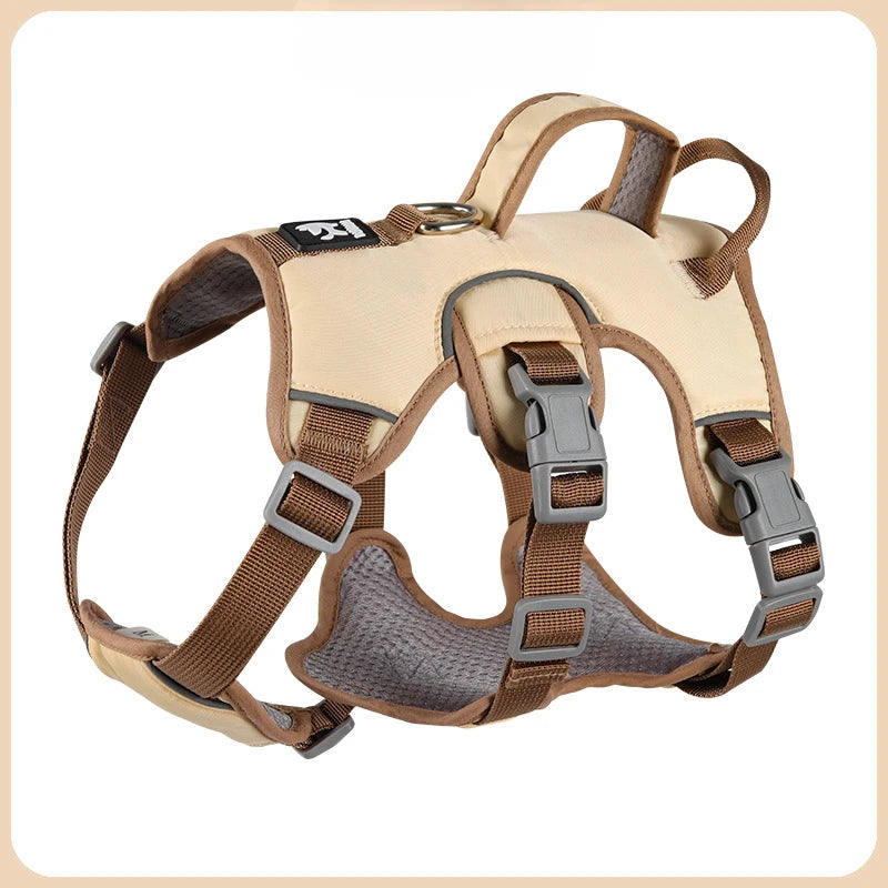 Durable Pet Dog Vest Harness Explosion-proof Big Dogs Harnesses Reflective French Bulldog Collar Shepherd Dogs Walking Supplies