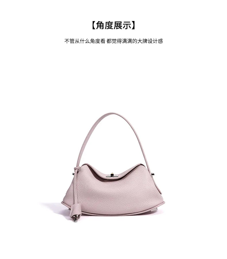 Genuine Grade Women's Leather Handbag Luxury Deisgner Brand Ladies Small Shoulder Crossbody Purses Bags for Woman Tote 2026 New