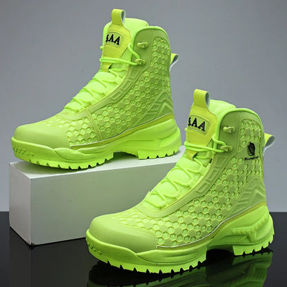 Men's Winter Boots Warm Waterproof Non-Slip Plush Sneakers Shoes - Winter Slippers Male Tenis Boots