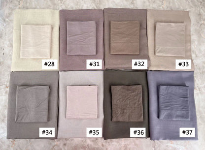 84colors Modal Hijab with Modal Undercap Set Basic Stretchy Pullover Headscarf Thin Breathable Sunscreen Head Wrap Hijabs Scarf