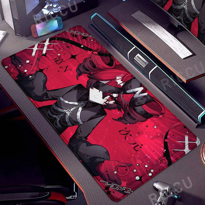 Kawaii Anime Girl Gaming Mouse Pad K-Kasane Teto Large LockEdge Mousepad XXL Computer Keyboard Desk Mat E-Sports PC Gaming Pads
