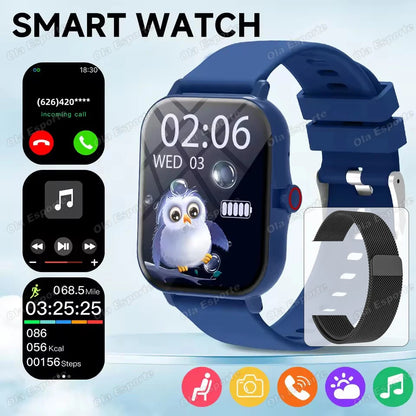 NEW Games Smart Watch 2026 Bluetooth Call Camera Control Sleep Monitoring Music Play Message Push Outdoor Sports Smartwatch Kids