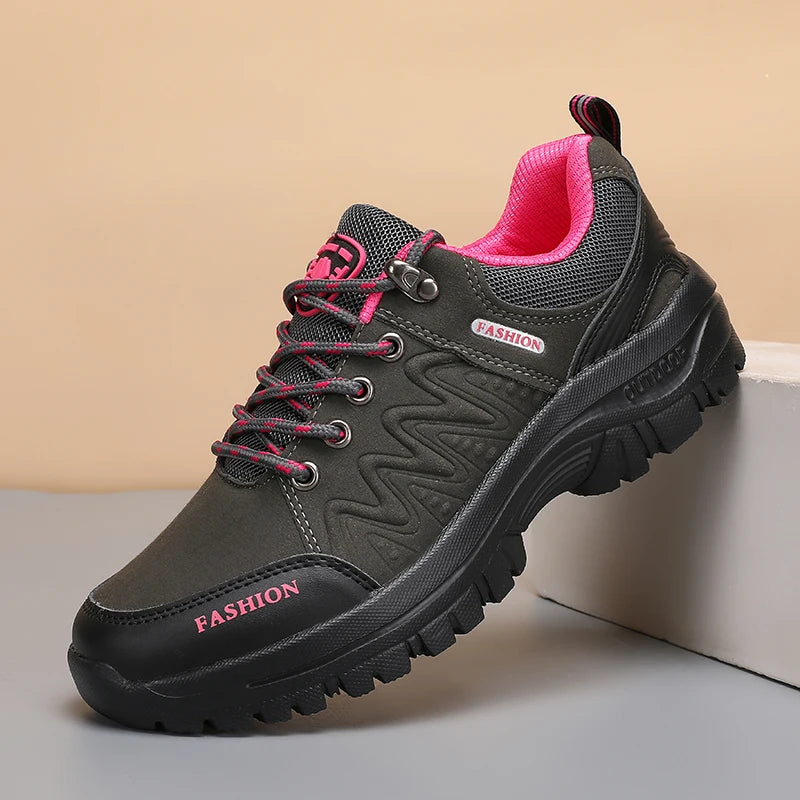 Outdoor Hiking Shoes for Women Anti Slip Comfortable Lightweight Luxury Brand Waterproof Platform Trekking New Women's Sneakers