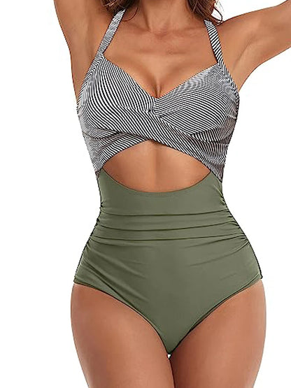 2026 Plain Ruched Swimsuit Women One Piece Solid Swimwear Female Beachwear Bathers Bathing Swimming Swim Bodysuit Summer