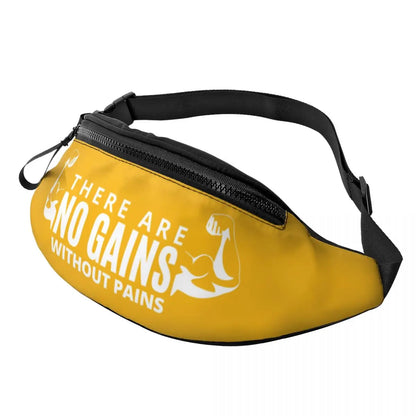 Powerhouse Gym Fanny Bag Custom Bodybuilders Fitness Crossbody Waist Pack Men Women Cycling Camping Phone Money Pouch